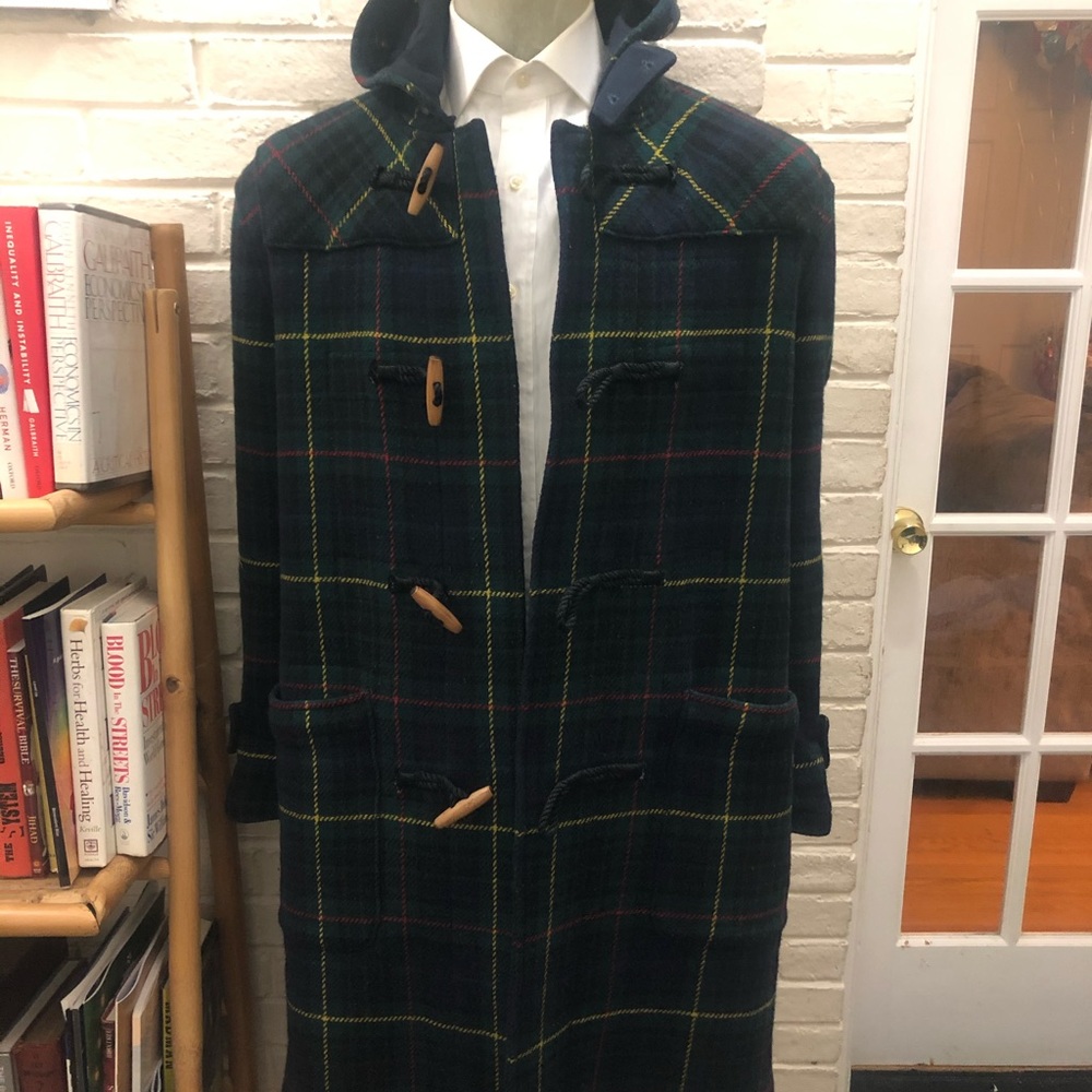 Ralph Lauren Rugby Vintage Lambs Wool Tarten Coat.